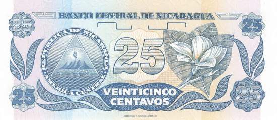 25 Centavos de Cordoba 1991 p170a1 Nicaragua